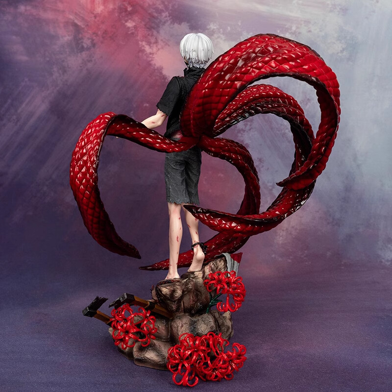 Anime Tokyo Ghoul Kaneki Ken Figure Model Statue Two Head Carving