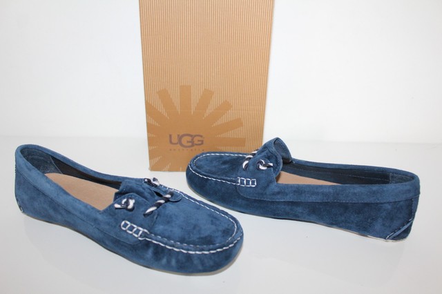 navy moccasins