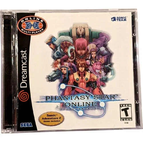 DREAMCAST Phantasy Star Online *COMPLETE (W/Booklet)* CIB sega sonic adventure 2 - Image 2 of 2