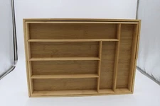 Core Bamboo Large Expandable Flatware Tray 18x13