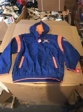 New NFL Super Bowl 2007 XLI Colts Bears Mens Half Zip Hooded Jacket Large