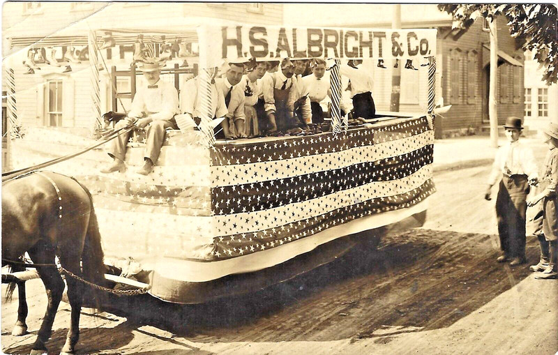 Orwigsboro PA H.S. Albright & Co Parade Float