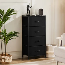 ZUNMOS Dresser of 4 Drawers Organizer Storage for Bedroom Closet Nursery Hallway