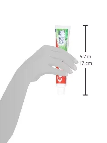 6x Packs Colgate Sparkling White Mint Zing Fluoride Gel Toothpaste | 2.5oz