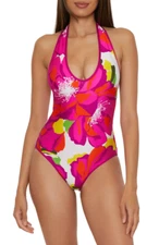 NEW! $172 TRINA TURK BLOOM REVERSIBLE ONE PIECE SWIMSUIT SZ 8