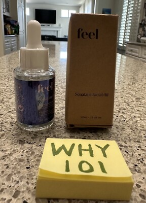 FEEL Beauty Squalane Facial Oil 1oz/30mL FULL SZ SEALED BOX $36