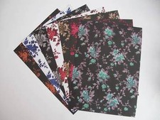 5 Sheets 1-Sided A4 Rose Flower Backing Paper 120gsm Scrapbooking & Cardmaking