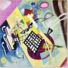 Wassily Kandinsky Abstract Tile Mural PT22709. 32 x 32 (16) 8x8 tiles