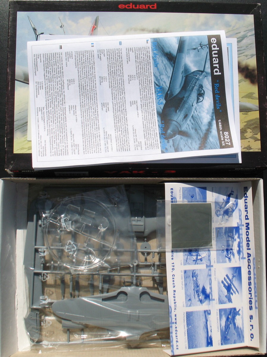 Maquette EDUARD 1/48 - Yak-3 Red Devils - Réf 8027 - Avion Militaire