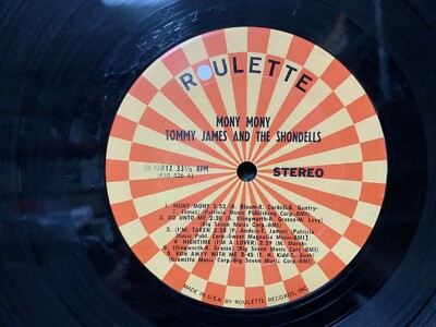  JAMES AND THE SHONDELLS レコード 💥 ' TOMMY JAMES & SHONDELLS ' HIT 45 + PICTURE [ CRIMSON