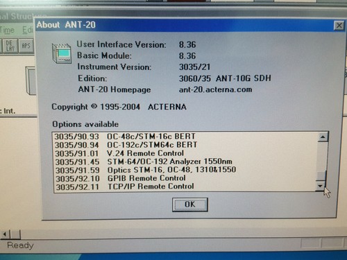 JDSU ANT-20SE: Probador avanzado de red ANT-10G SDH (8267) - Imagen 10 de 12