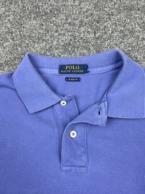 Polo Ralph Lauren Polo Shirt Lavender Logo Golf Preppy Classic Fit
