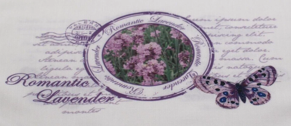 Tischdecke 85 x 85 cm mit Häkelborte Lavendel Lavandula Hossner Heimtex - Bild 2 von 2