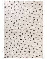 Moderner Teppich Aus Baumwolle Mit Punkten Hellbeige 160 X 230 Cm Afis