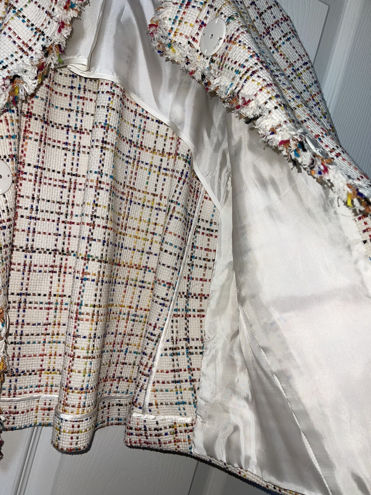Akris women’s punto tweeted egg shape Jacket. Us 6. Sold Out! HTF! image 10