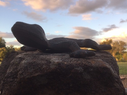 Cast Iron Lizard Ornament Figurine Decoration - Picture 4 of 9