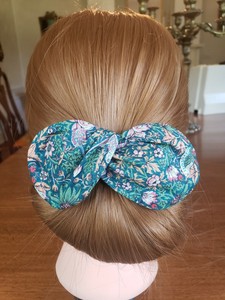 Liberty W Morris Fabric Ez Hair Bun Fall Colors Chignon Maker