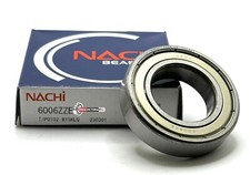 NACHI 6006 ZZ E C3 Deep Groove Ball Bearing, Metal Shielded 30x55x13 mm