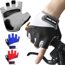 Cycling Gloves Half Finger Bicycle 5MM Gel Pad Anti Slip Shock Absorbing Gloves
