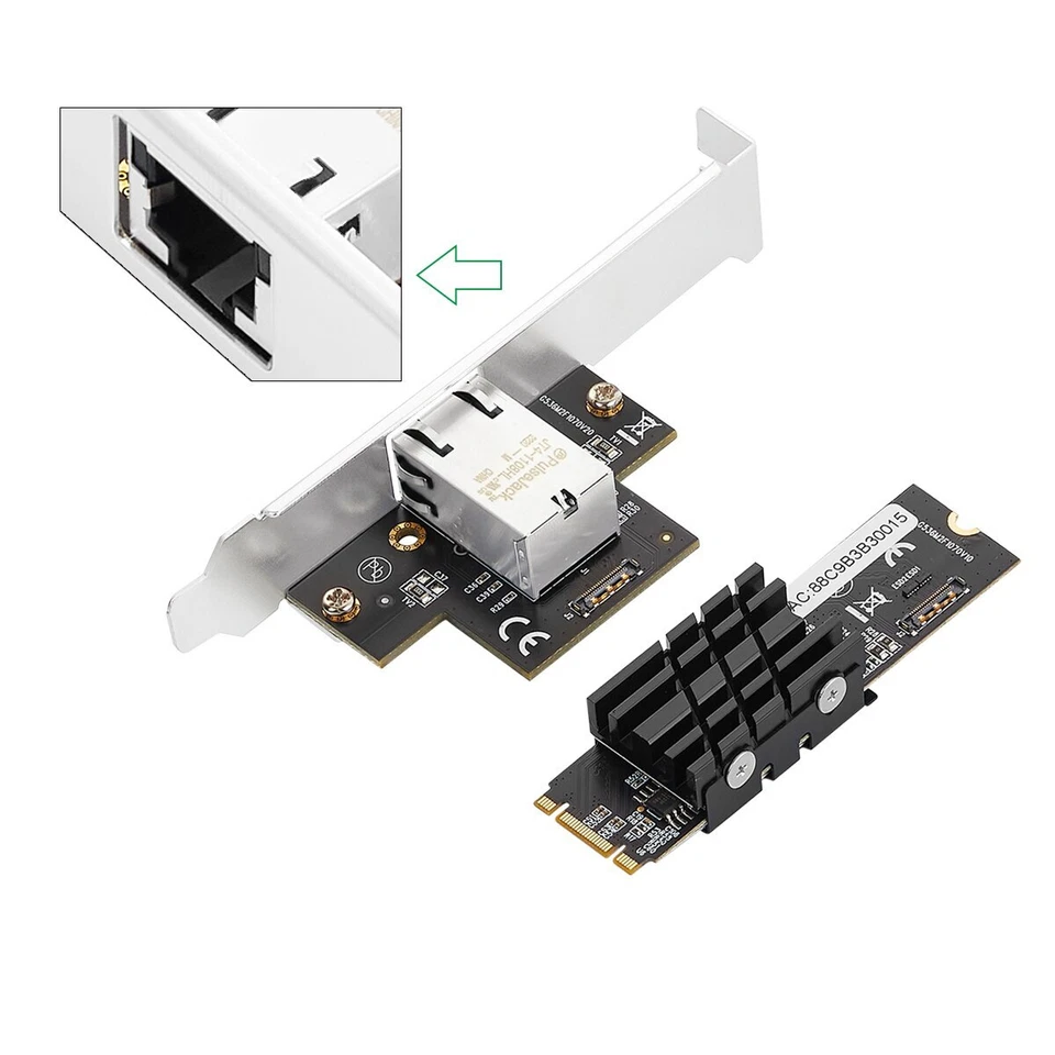 M.2 to 10 G RJ45 Port Ethernet Gigabit Network Card B Key M Key 10G/2.5G/1000M - Image 4 of 4