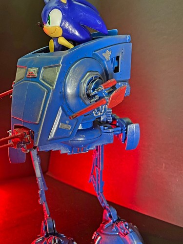 Sonic the Hedgehog x Star Wars AT ST Vintage Kenner Sega Collectible Custom - Picture 21 of 24