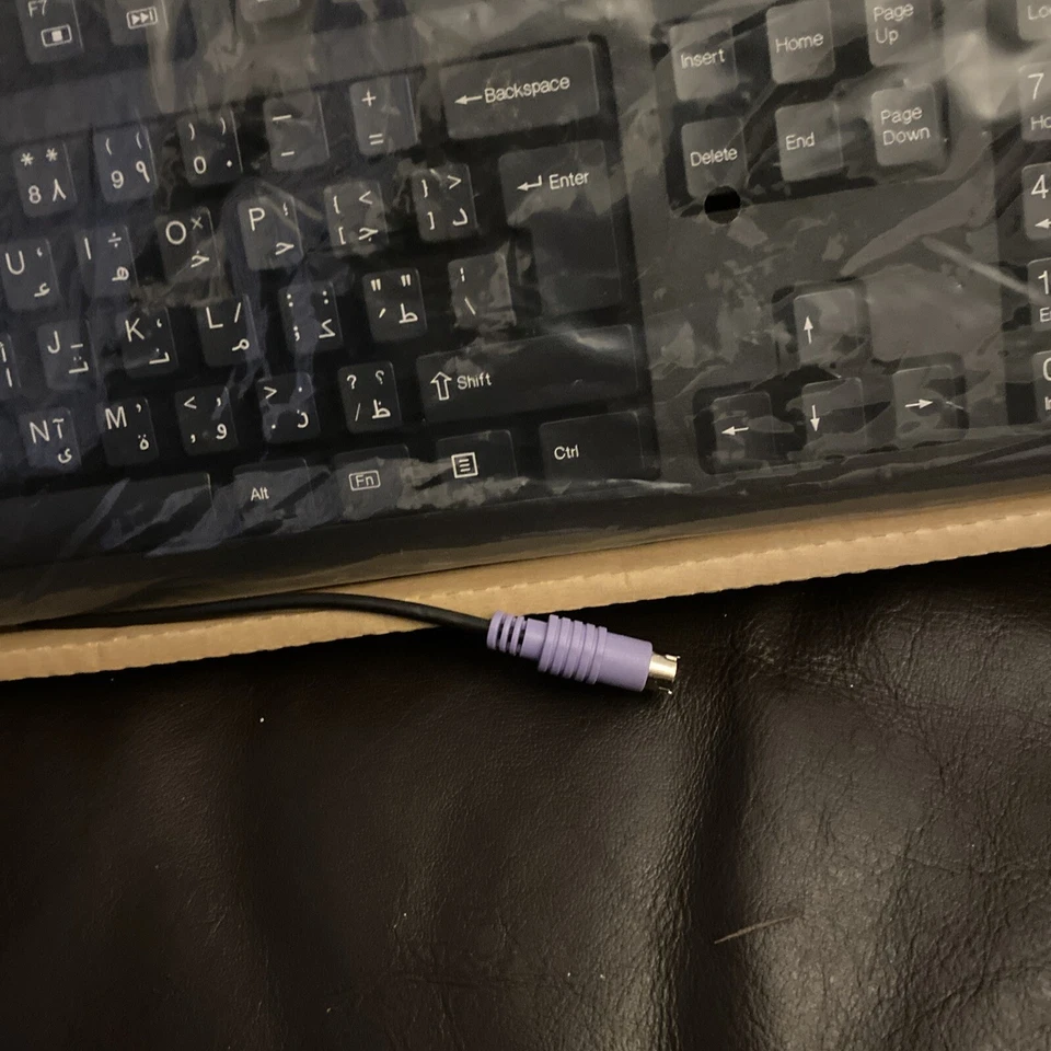 HP PS/2 SLIM KEYBOARD QWERTY KB-1156 Arabic - Image 3 of 4