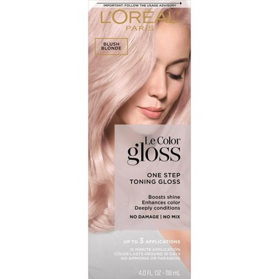 New! L'Oreal Paris Le Color Gloss Toning Hair Color Blush Blonde (3 PACK)