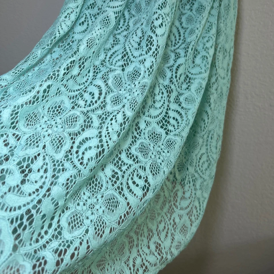 Conjunto de quimono de renda cacique roupão e chinelo chemise prata azul-petróleo plus size 22/24 dormir - Imagem 4 de 4