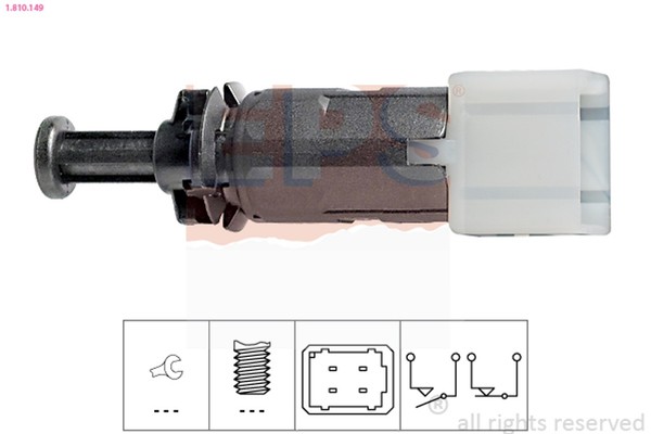 EPS Bremslichtschalter 1.810.149 FüR Vivaro Opel X83 Renault Movano Colt LA0 X70-image