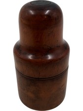 Vintage Wooden Trinket Box With Lid Collectible T2080 HY38