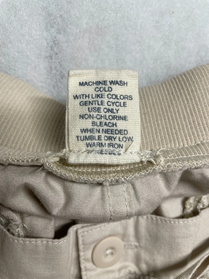 NWT Living Planet Womens Beige Flat Front Straight Leg Cropped Pants Size 18 - Image 4 of 4