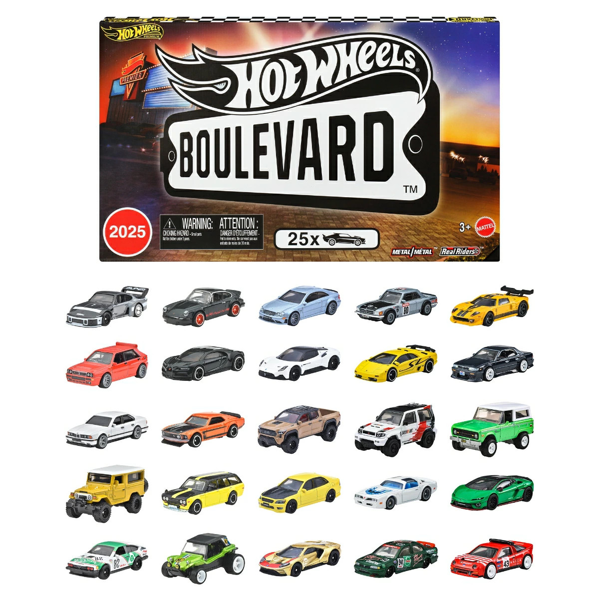 ホットウィール ファクトリーセット2025 B 未開封品　チェイス Hot Wheels Boulevard 25 mini Car Factory Set JFM00 Toy Mattel New