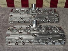 Navarro Ford Flathead V8 59a Finned Aluminum Heads Pair Polished New