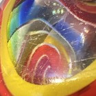 Glass Eye Studio Bohemian Heart of Fire Hand Blown Glass Paperweight Rainbow — photo 9