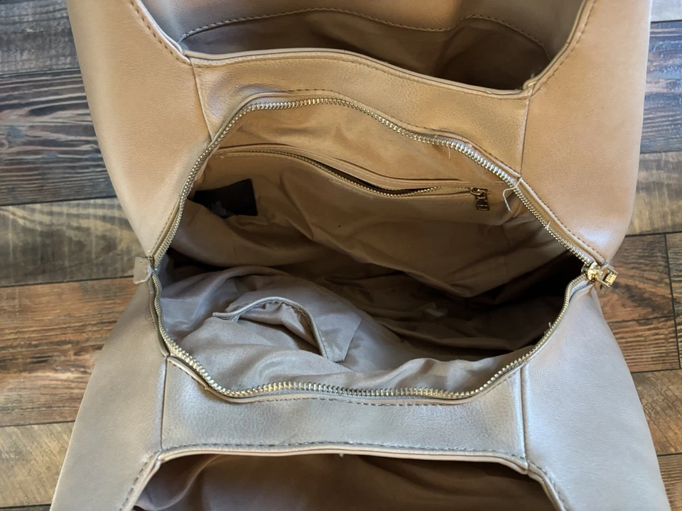 Bolso de mano Bebe Colette Hobo Bag detalles dorados 3 secciones Foto 4 de 4