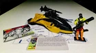 G.I. Joe 1989 Darklon's Evader 100% COMPLETE with Darklon, Blueprint, File Card