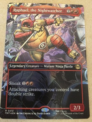 Raphael, the Nightwatcher - Foil (Borderless) Teenage Mutant Ninja Turtles - Mtg