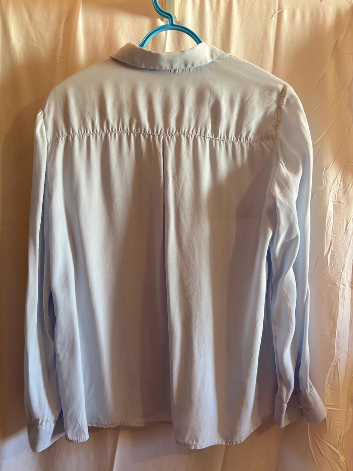 CAROLL chemise  chemisie bleu clair  en soie  taille 44 - Photo 4/4