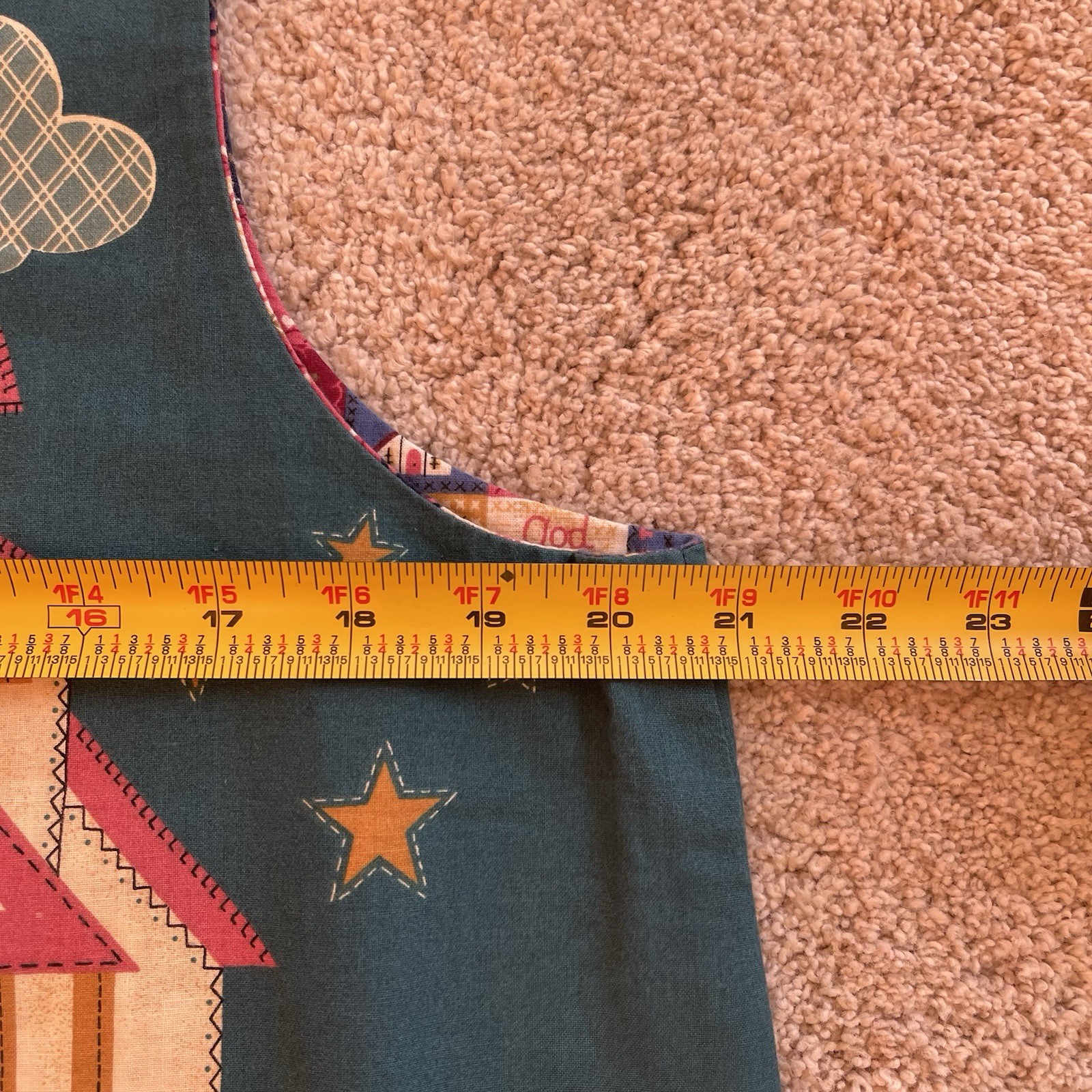 Handmade Reversible Christian Patchwork Vest Ange… - image 8