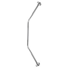 Medium Stainless Steel Diamond Shaped Corner Shower Curtain Rods for Bathroom