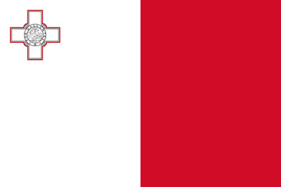 3 x Malta Aufkleber Set 8x5cm Flagge Carsticker Vinylaufkleber