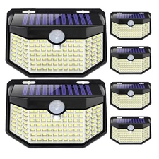 Energy-Efficient 120 LED Solar Lights with Motion Sensor - Daylight White