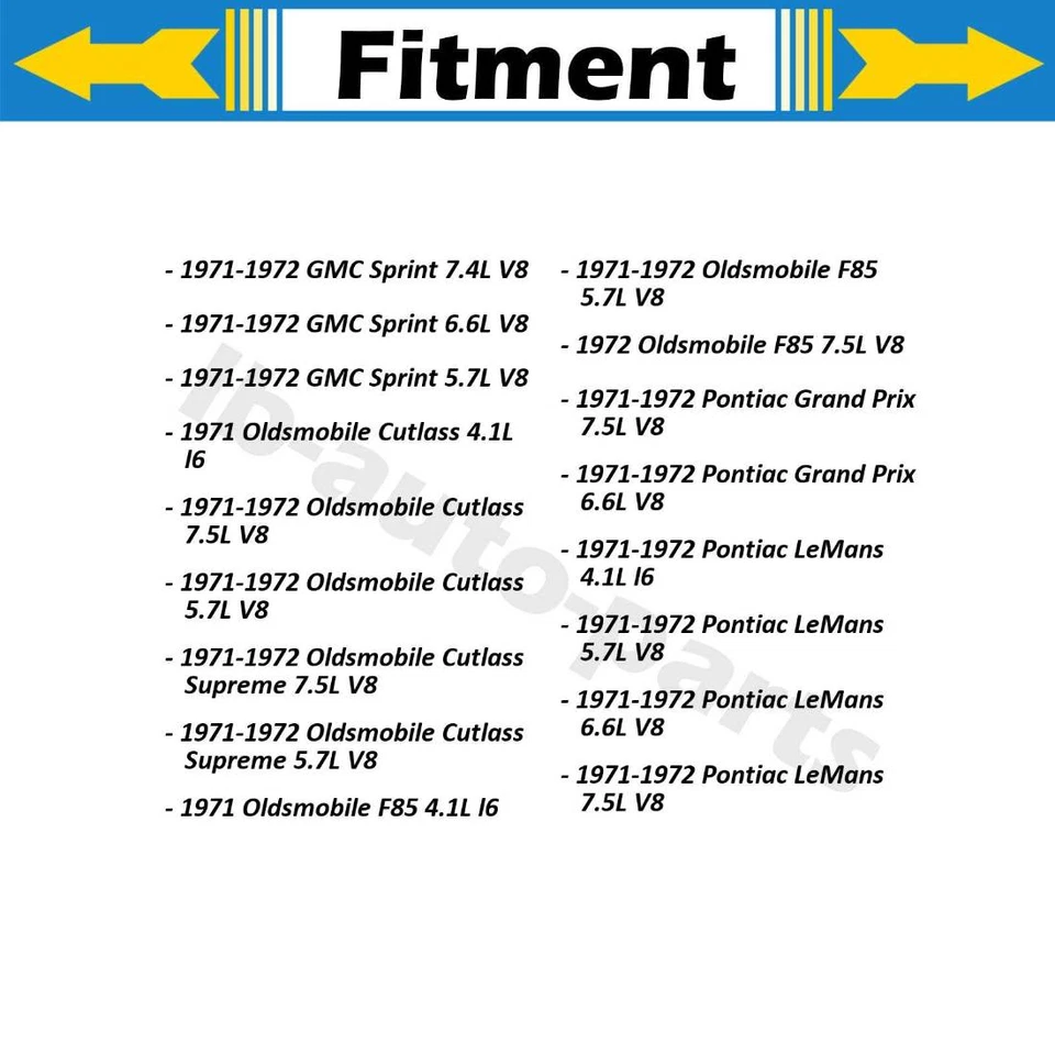 Концы переднего анкерного стержня и шаровой шарнир 8 шт. для Oldsmobile F85 1971 - Изображение 3 из 4