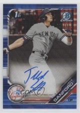 2019 Bowman Draft Chrome Pick Blue Wave Refractor /150 Jake Sanford Auto rs2