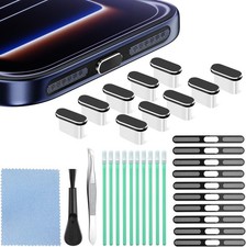 USB C Dust Plug, 10 Pack USB C Port Cover with Speaker Dust Mesh Cover and Type