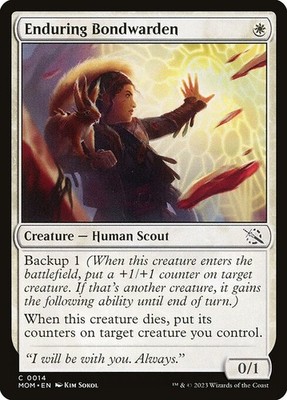 [MTG] Enduring Bondwarden (0014) (MOM) LP-HP