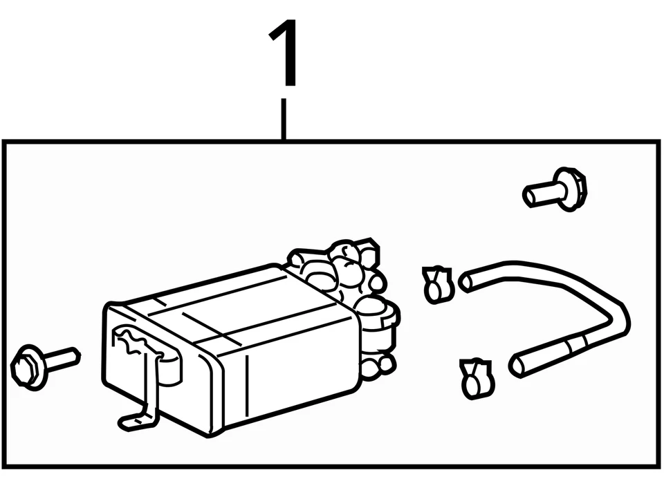 Lexus Rx350 2009 bote de carbón de vapor de combustible DMX66 Foto 4 de 4
