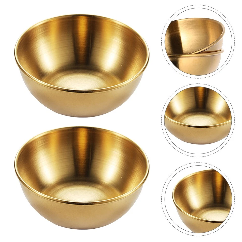  12 Pcs Edelstahl Dipschale Gewürzschalen Sojasauceschalen Gewürzplatte