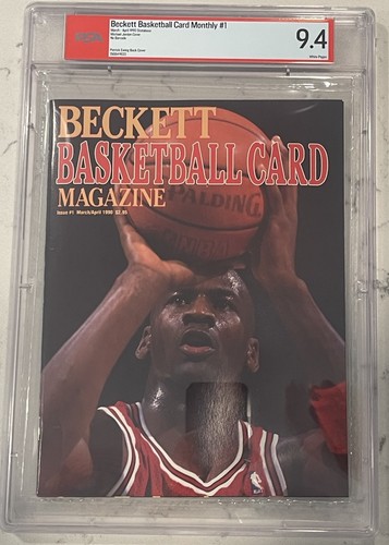 Beckett Basketball Magazine 1990 Michael Jordan #1 Issue PSA 9.4 Low POP 🐐🏀🔥