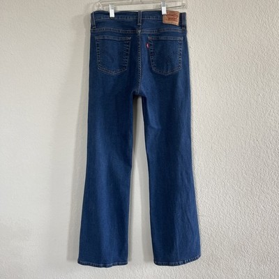 Levis 512 Jeans Womens 10 Blue Denim Perfectly Slimming Bootcut Stretch Western